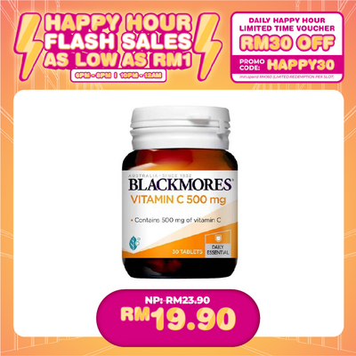 (HAPPY HOUR) BLACKMORES VIT C 500MG 30'S